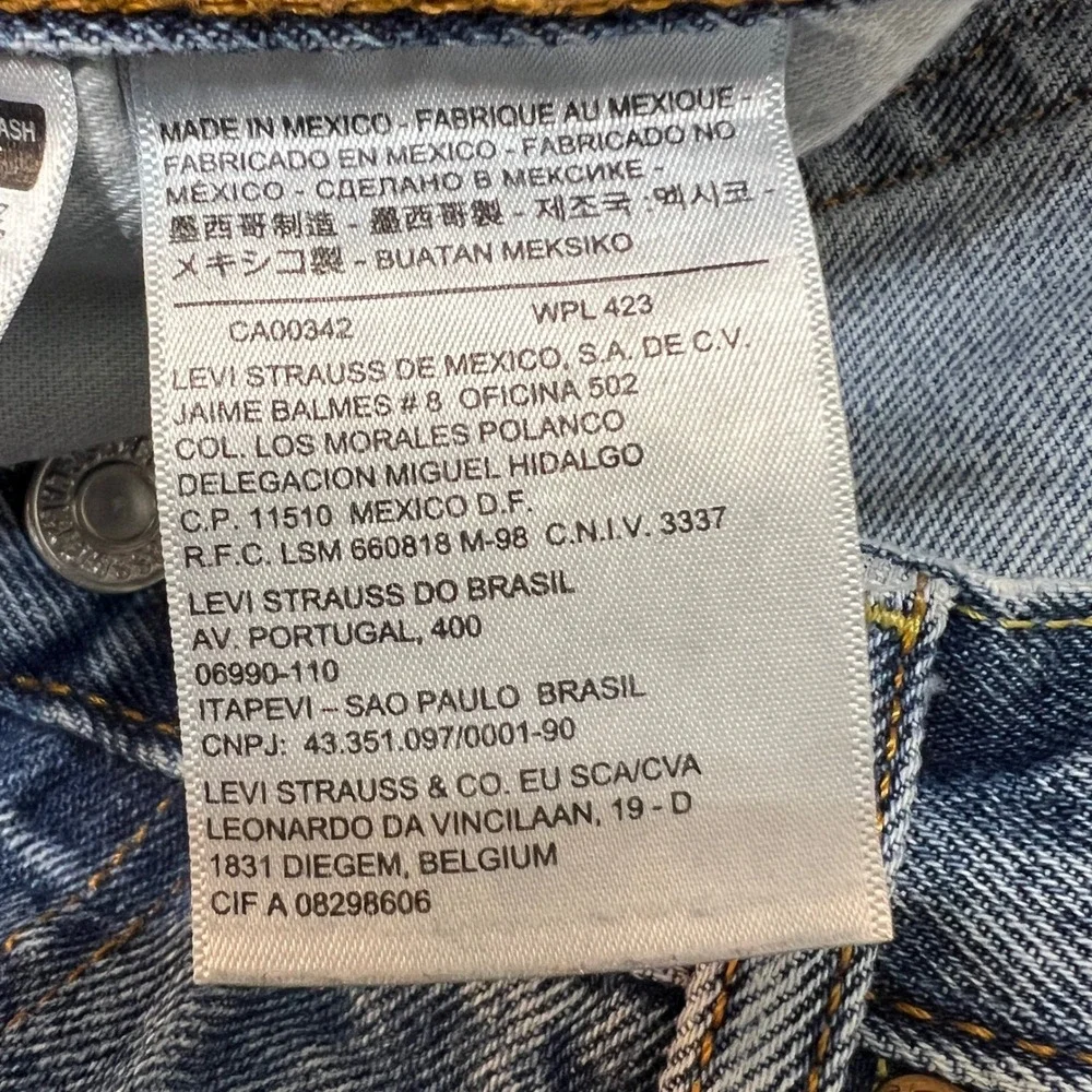 Levi's 505 Regular Fit Jeans Mens W38 L30 Blue Denim Classic Casual Vintage 90's